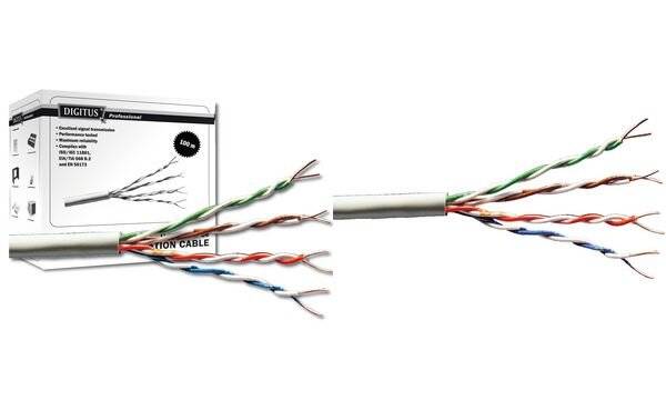 DIGITUS - CAT 5e U/UTP Datenkabel - Verlegekabel, 100 m, Simplex, Eca-2