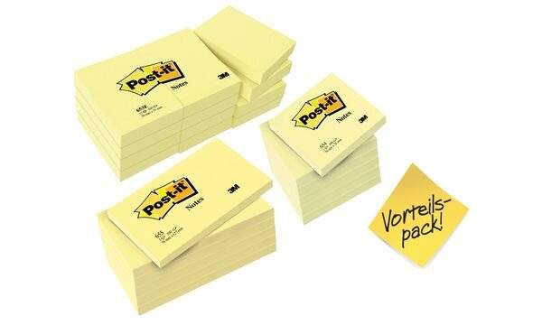 3M - Post-it 654 - Notizen - 76 x 76 mm - 600 Blatt (6 x 100)-2