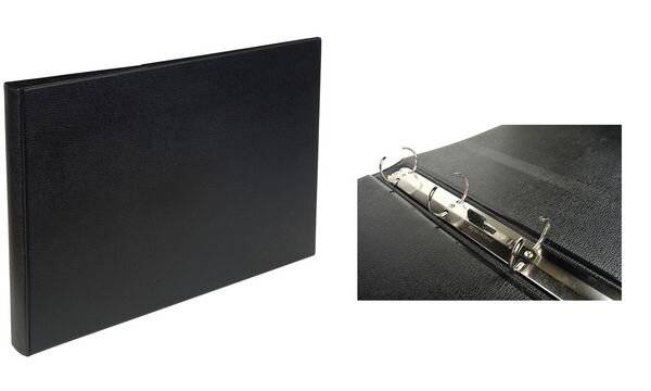 Ringbuch A3 quer PVC 30mm 4 Ringe schwarz-5