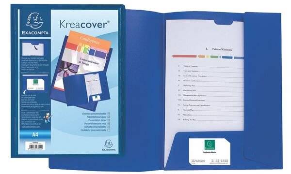 EXACOMPTA Präsentationsmappe Kreacover, PP, A4, sortiert (87020078)