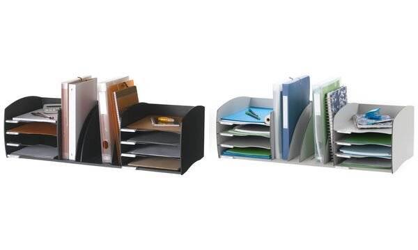 PAPERFLOW Ablagesystem XL, 8 Fächer, schwarz-1