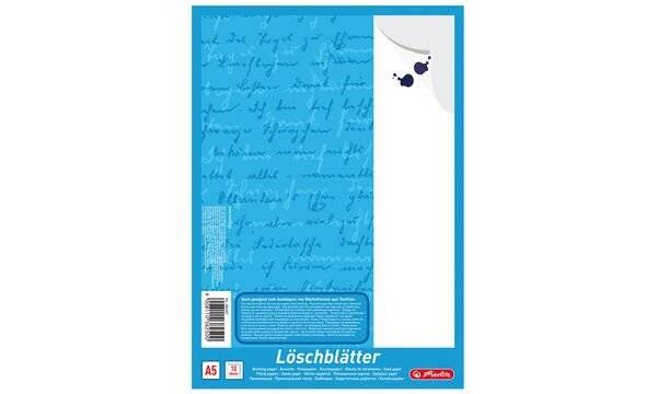 herlitz Löschpapierblock DIN A5, 80 g/qm, weiß - 382507 - 1 Stück-0