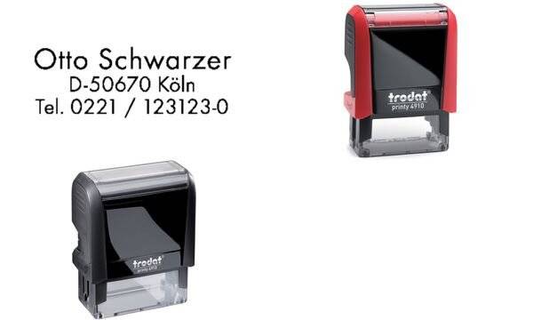 trodat Textstempelautomat Printy 4910 4.0, 3-zeilig, rot (62514840)-1