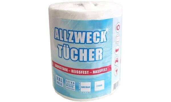 Fripa Tissue Allzweck-Reinigungstücher, weiß, auf Rolle-1