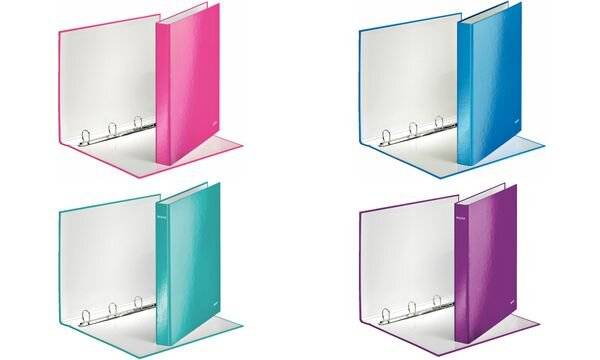 LEITZ Ringbuch WOW, DIN A4, Hartpappe, violett (80424262)-2