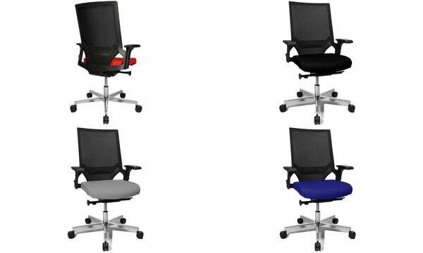 Topstar Bürodrehstuhl "T300", rot / schwarz-1