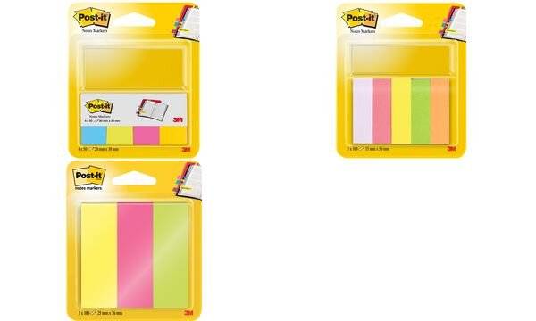 Post-it Haftstreifen Page Marker, Papier, schmal, 6+3 Gratis-2
