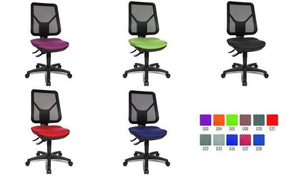 Topstar Bürodrehstuhl Ergo Net, Bezug schwarz-3