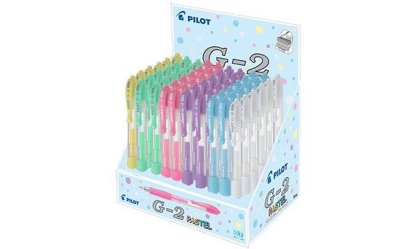 PILOT Gelschreiber G2 07 PASTELL, 60er Display-1