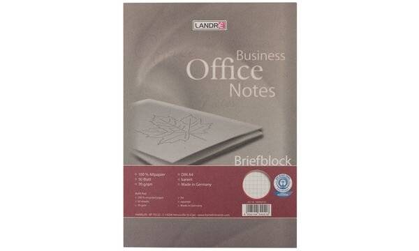Briefblock DIN A4 Recycling 50Blatt kariert-5