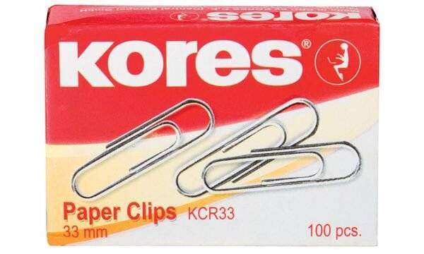 Kores Büroklammern, 25 mm, verzinkt-1