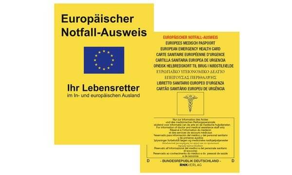 RNK Europäischer Notfallausweis, 105 x 75 mm, im Display-1