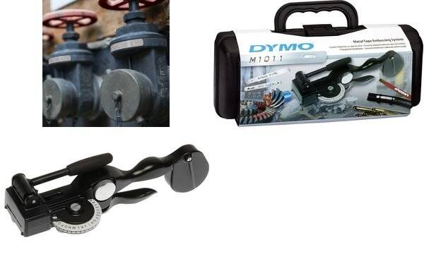 Dymo RHINO M1011 Direkt Wärme Schwarz 1,2 cm 130 mm 320 120 Prägegerät für Metallbänder-3