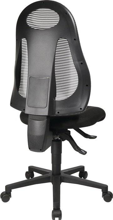 Bürodrehstuhl m.Synchrontechnik schwarz/hellgrau 420-530mm o.Armlehnen TOPSTAR-1