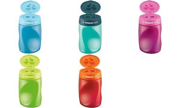 STABILO EASYsharpener, Manueller Bleistiftspitzer, Farbe Petrol, Kunststoff, Stahl, Linkshändig, CE-2