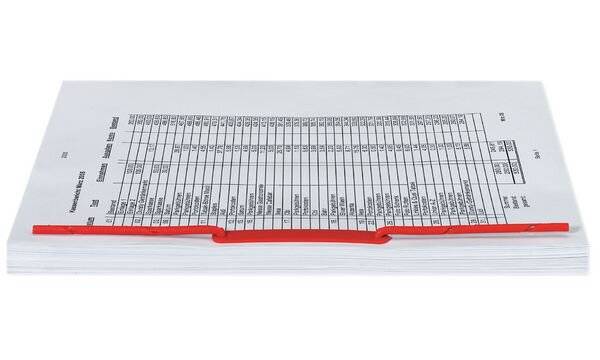 ELBA Bündelungsbügel tric 100421094 80mm rot 100 St./Pack.-2