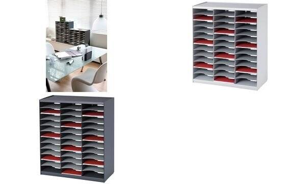 Sortierstation BxHxT 674x791x308mm schwarz 36 Fächer-1