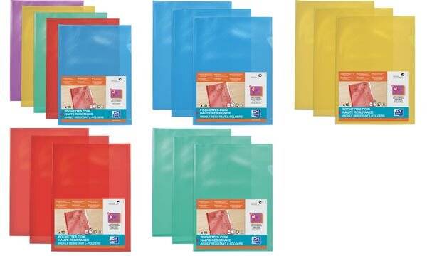 ELBA Sichthüllen, transparent, DIN A4, aus PVC, grün (61039650)-0