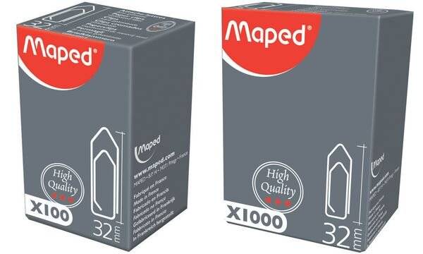 Maped Büroklammern, galvanisiert, 32 mm, Kleinpackung-1
