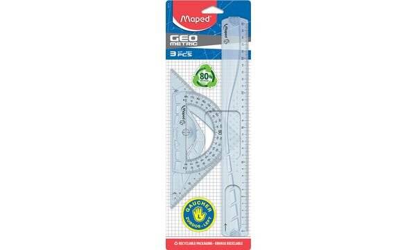Maped Geometrie-Set für Linkshänder, 3-teilig, transparent (82897118)-2