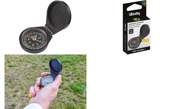 JPC Taschen-Kompass, Durchmesser: 45 mm, mit Deckel (61438024)-0