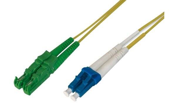 DIGITUS - LWL Patchkabel, E2000 (8° APC) auf LC (UPC), Singlemode-7