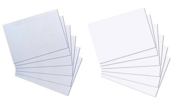 herlitz Karteikarten, DIN A4, blanko, weiß