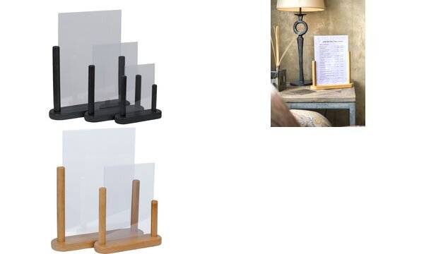 Securit Tischaufsteller TABLE, Acryl, DIN A5, schwarz-1