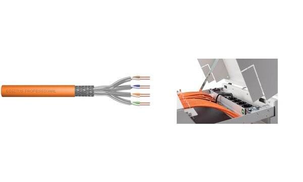 DIGITUS - Cat.7 S/FTP Verlegekabel, 50 m, Simplex, Dca-s1a,d0,a1-4