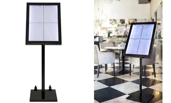 Securit Rollen für LED-Schaukasten / Speisekarten-Ständer-1