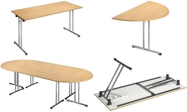 SODEMATUB Klapptisch Chromeline1 "TPCH147H", rechteck, buche (71220133)-1