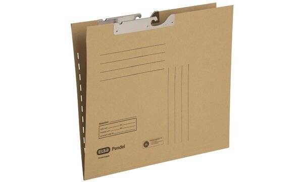 Pendelmappe A4 230g/qm Natronkarton naturbraun-1
