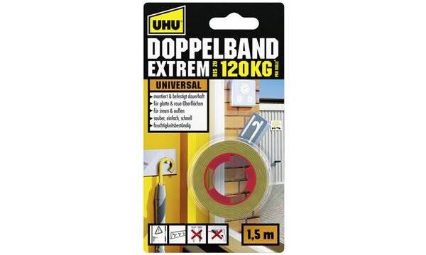 UHU Montage-Klebeband EXTREM, doppelseitig, bis 120 kg (5654565)-1