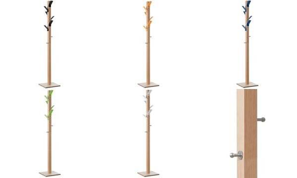 Garderobenständer easycloth Wood Range Modell A 6 Haken Holz/Metall weiß-2