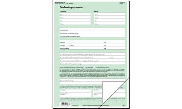 SIGEL Kaufvertrag (allgemein), A4, selbstdurchschreibend, 2 fach-3