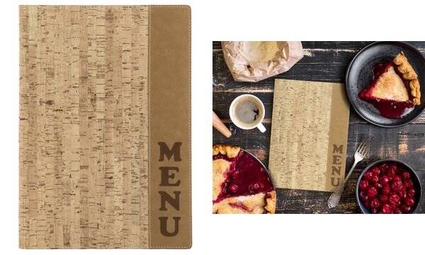Securit Speisekarten-Mappe DESIGN CORK, DIN A4, beige-1