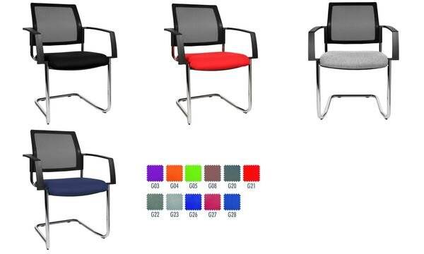 Topstar Besucherstuhl "BtoB 20 Netz", schwarz (77240164)-0