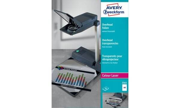 AVERY® Zweckform Overhead-Folien 3566, DIN A4, beidseitig beschichtet-3