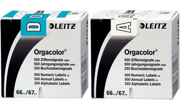 Leitz Buchstabensignal Orgacolor 66151000 F grün 250 St./Pack.-2