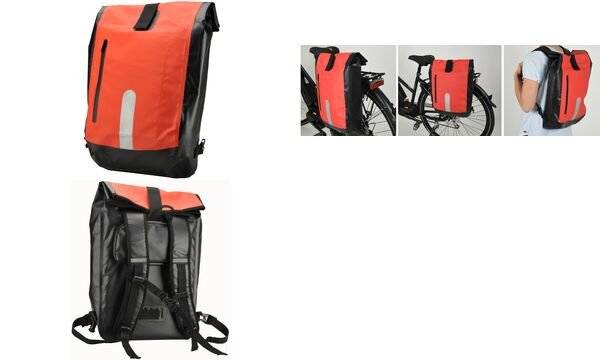 FISCHER Fahrrad-Gepäckträgertasche, rot/schwarz (11580231)-0