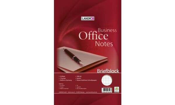 LANDRÉ Briefblock "Business Office Notes", DIN A4, kariert (5400873)-0