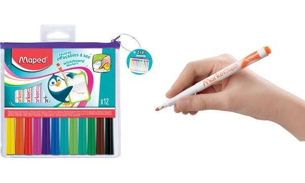 Maped Whiteboard-Marker Marker'Peps,12er Reißverschlußtasche (82741817)-2