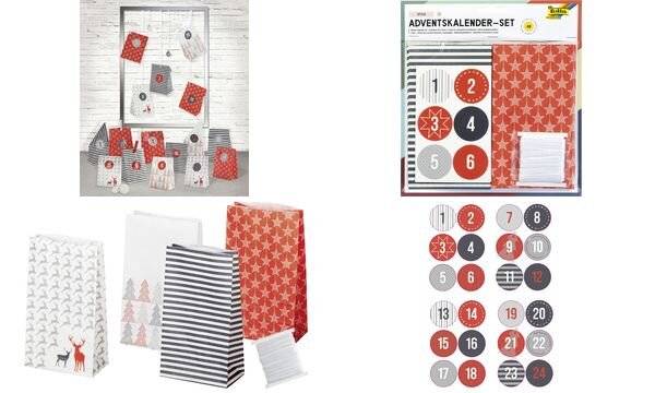 folia Adventskalender 24 Adventstütchen "STYLE" (57906006)-0
