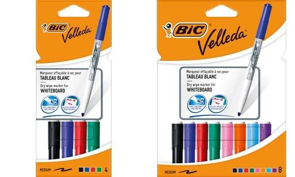 BIC Whiteboard-Marker Velleda 1741, Rundspitze, 8er Etui (331158600)
