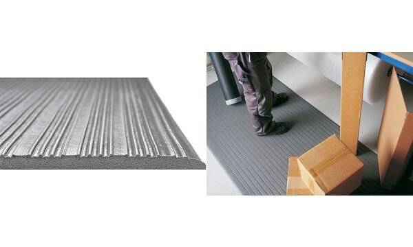 Arbeitsplatzmatte Yoga Meter Basic 90x150cm grau-2