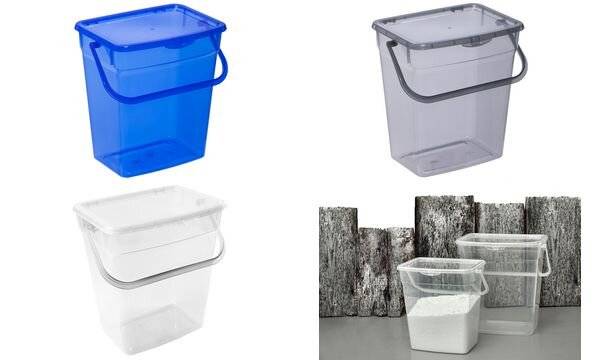 plast team Waschmittelbox, 6 Liter, transparent-1