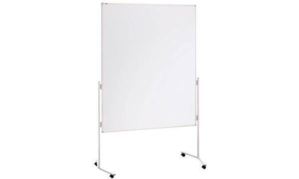 Moderationstafel 150x120cm Rollen weiß-2