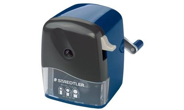 Spitzmaschine mit Kurbel Kunststoff blau-2