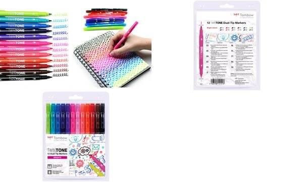 Tombow Doppelfasermaler "TwinTone" Bright Colours, 12er Set-1