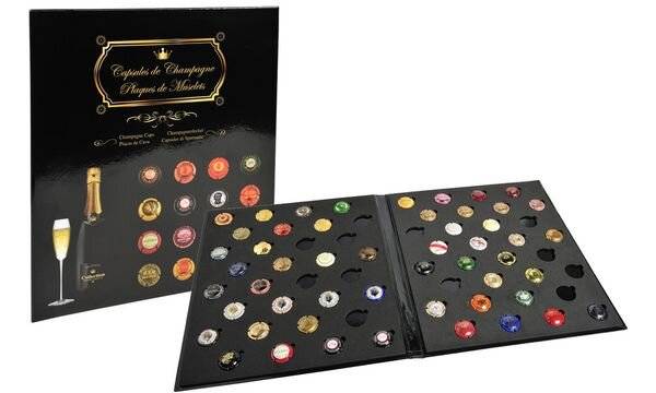 Album für 64 Champagnerdeckel 29x32,5mm schwarz-5